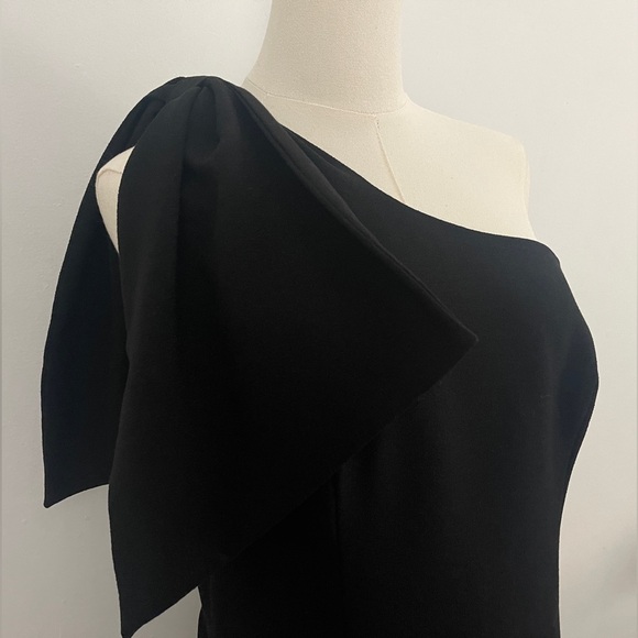 Dress the Population Tiffany One-Shoulder Midi Dress Black Size XL - Picture 7 of 14